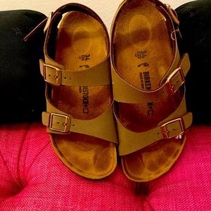 Leather/suede Birkenstock Kids Size 34 Roma Sandal